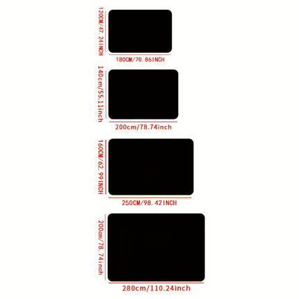 1pc, Nordic Style Solid Color High-Density Long Plush Mat, Beige Rectangular Living Room Mat,