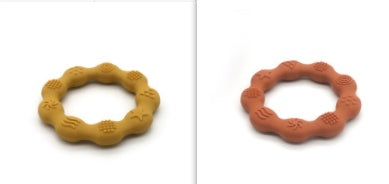 Full Three-dimensional Baby Silicone Teether Baby Molars Holding Round Teether