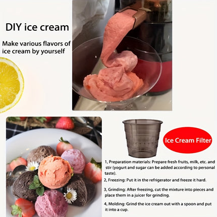 Juicer Home Fruit Extractor Blender Slow Chew Cold Press Juice Extractor, Nama Juicer, Orange Juicer