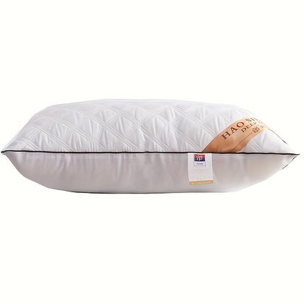 1pc Long Embroidered Pillow | Soft Polyester Filling, Classic Style, Zipper Closure