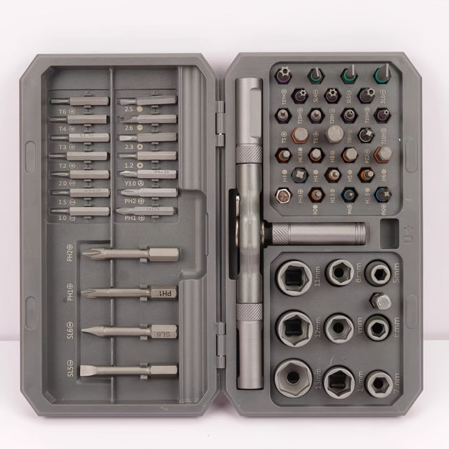 54/32-in-1 Heavy-Duty Professional Ratcheting Screwdriver Set with Magnetic Bits