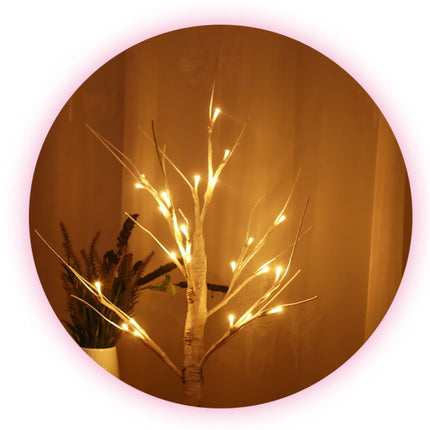 White Birch Tree Lights Led Lanterns Bedroom Room Decoration Lights