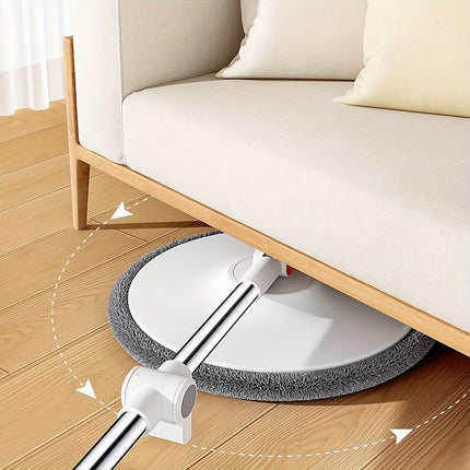 Wash Mop And Bucket Set, With Three Types Mop Heads, Household Rotating Floor Mop, Lazy Mop
