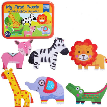 Children's wooden puzzle toys