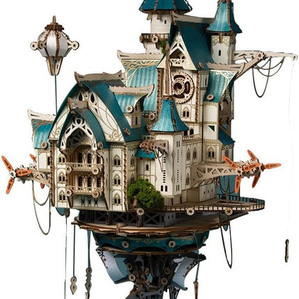 3D Wooden Puzzles for Adults, 699PCS Fantasy Steampunk Castle Model Kit to Build - Wooden Castle Ornaments Craft Kits Ideal Christmas or Birthday Gift for Puzzle Enthusiasts