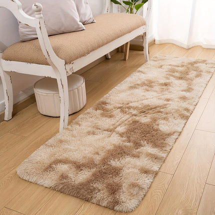Extra Large Plush Mat - Ultra-Soft & Brown Floor Mat, Non-Slip Backing, Machine Washable,