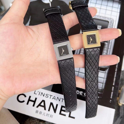 Square Retro Design Fashion Women's Leather Watch