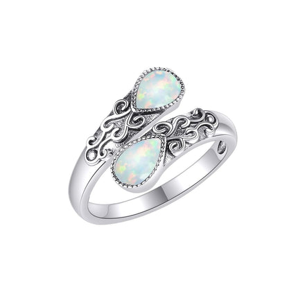 925 Sterling Silver Open Adjustable Band Ring for Women Jewelry Gifts