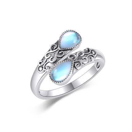 925 Sterling Silver Open Adjustable Band Ring for Women Jewelry Gifts