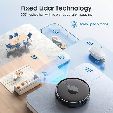 Lubluelu B40 Plus Robot Vacuum And Mop, with 3.0L Self Emptying Station No Cleanup for Up to 70 Days