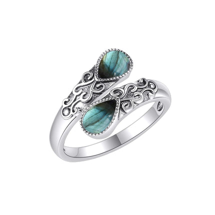 925 Sterling Silver Open Adjustable Band Ring for Women Jewelry Gifts