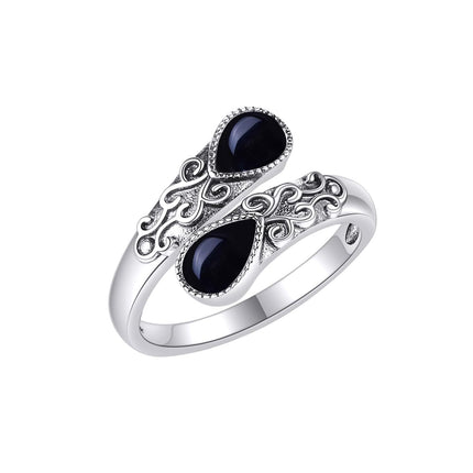 925 Sterling Silver Open Adjustable Band Ring for Women Jewelry Gifts