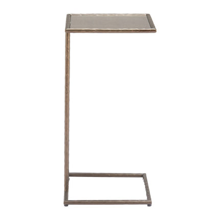25" Bronze Steel Pedestal End Table
