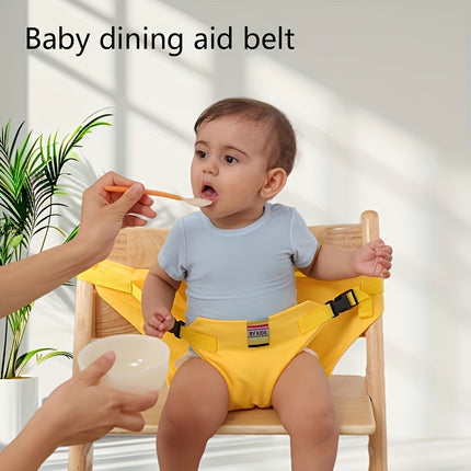 1pc Children's Dining Safety Belt for High Chairs, Foldable and Adjustable Buckle Design,
