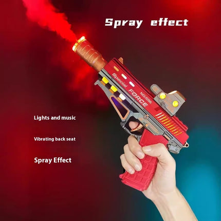 Children's Electric Spray Toy Gun Little Boys Luminous Sound Music Shock 1-2-3 Years Old Left Wheel