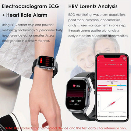 2026 New Smartwatch for Women Men, 5.18cm AMOLED Screen, 530mAh Long-Last Battery, BT 5.3 Calls,