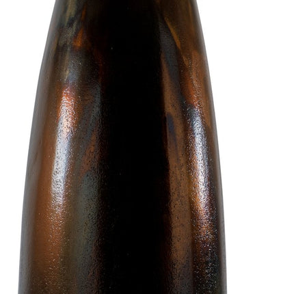 41" Burnished Brown Aluminum Floor Vase
