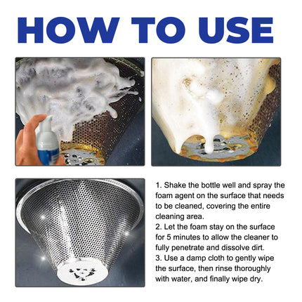 Kitchen Cleaning Foam, Kitchen Stove Heavy Oil Cleaning Utensils To Remove Stains, Dirt And Rust