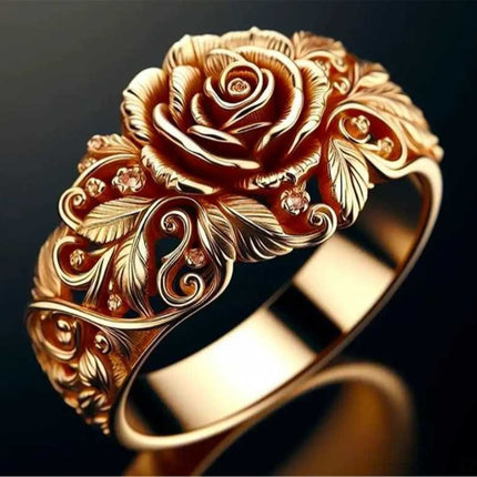 Fashion Rose Women's Metal Ring