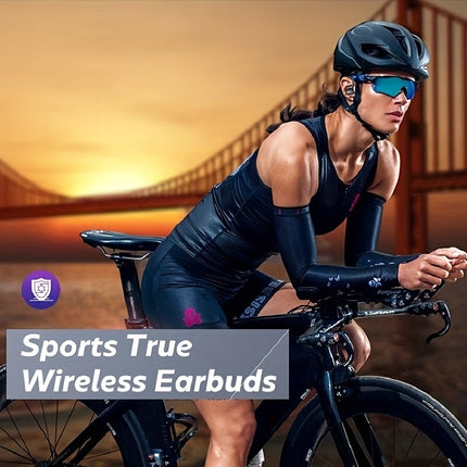 Wireless Earbuds with Mic - Sport-Friendly, Stereo In-Ear Headphones, Touch Control