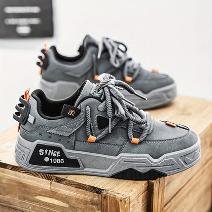 Low-Top Lace-Up Shoes with Cushioned Insole