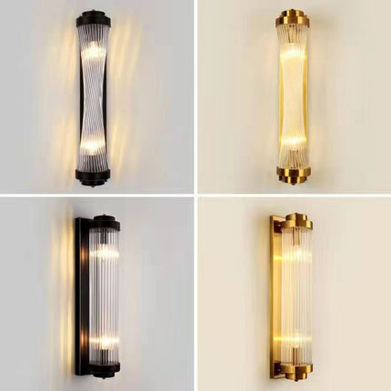 LED Bedroom Bedside Light Luxury Crystal Wall Lamp
