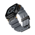 Black Head Grain Gray Strap / 42to44to45to46to49mm