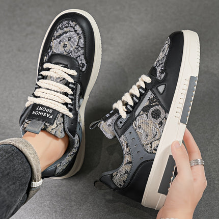 Men'S Retro Oil Painting Sneakers
