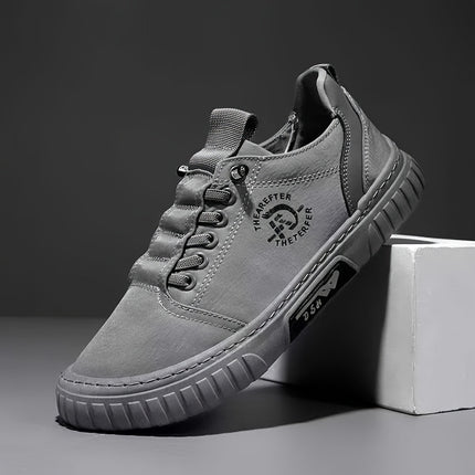 Men's Casual Sports Shoes - 1 Pair Breathable Lightweight Low-Top Sneakers with Synthetic