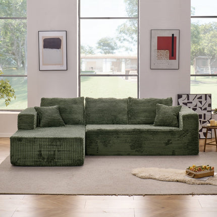 Sofa Cloud Sectional Couch, Comfy L Shaped Black Couches For Living Room, Oversized Sofa Sleeper