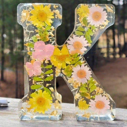 Letter Flower Decoration A- Z Finished Decorations With Lights