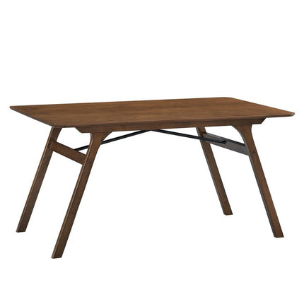 59" Walnut Wood Dining Table