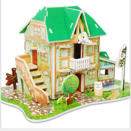 Children's house three-dimensional puzzle