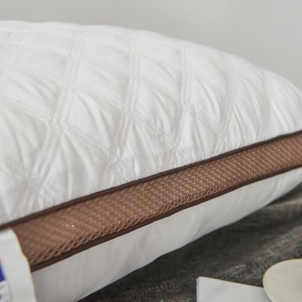 1-Core Hotel Set - Modern Bed Pillows Suitable for Adults & Students, Machine-Washable Soft Non-Deforming Comforter-Filler, - Home & Dorm Use, Fiber Bedding (No)
