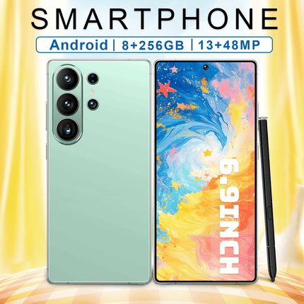 Global Unlocked S25 Ultra (2026 Upgraded), Android Dual SIM Phone, 8GB+256GB Storage