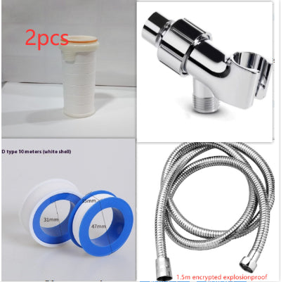 Stainless Steel Shower With Big Double Buckle Hose