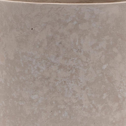 7" Beige Recycled Paper Urn Table Vase