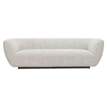 96" Gray Upholstered Sofa
