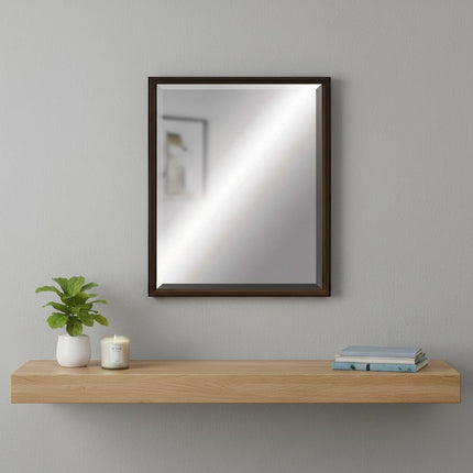 31" Bronze Wood Accent Mirror