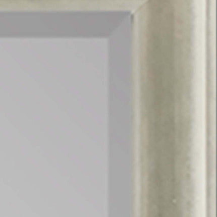 40" Silver Wood Accent Mirror