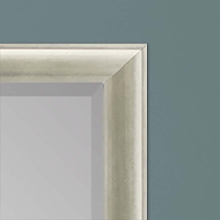 44" Silver Wood Accent Mirror