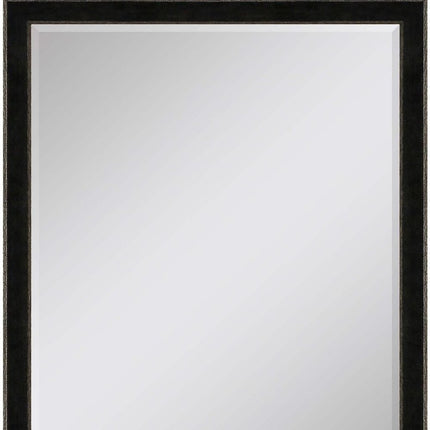 44" Dark Brown Wood Accent Mirror
