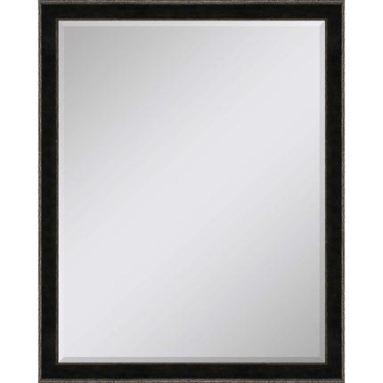 52" Dark Brown Wood Accent Mirror