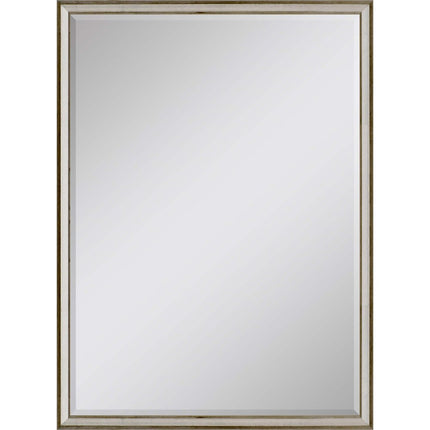 38" Silver Wood Accent Mirror