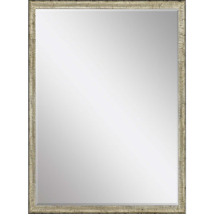 39" Silver Wood Accent Mirror