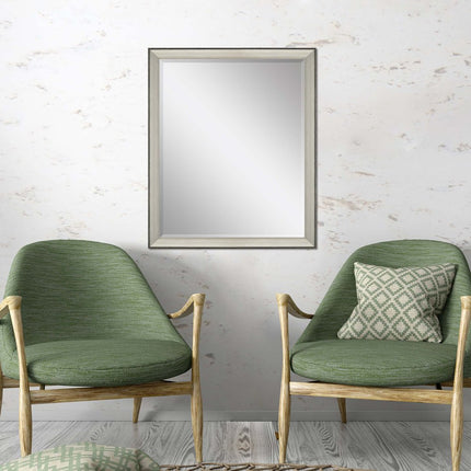 32" Silver Framed Accent Mirror