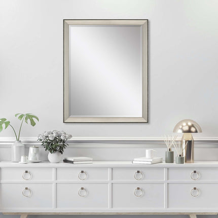 44" Silver Framed Accent Mirror