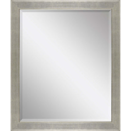 33" Silver Solid Wood Framed Accent Mirror