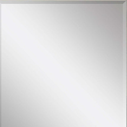 33" Silver Solid Wood Framed Accent Mirror