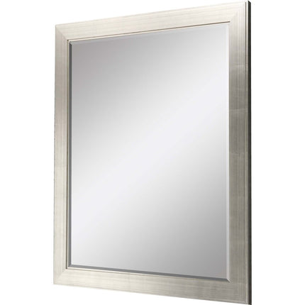 41" Silver Solid Wood Framed Accent Mirror